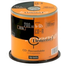 CD-R700 MB80 MIN 52XSPEED CAKE BOX 100